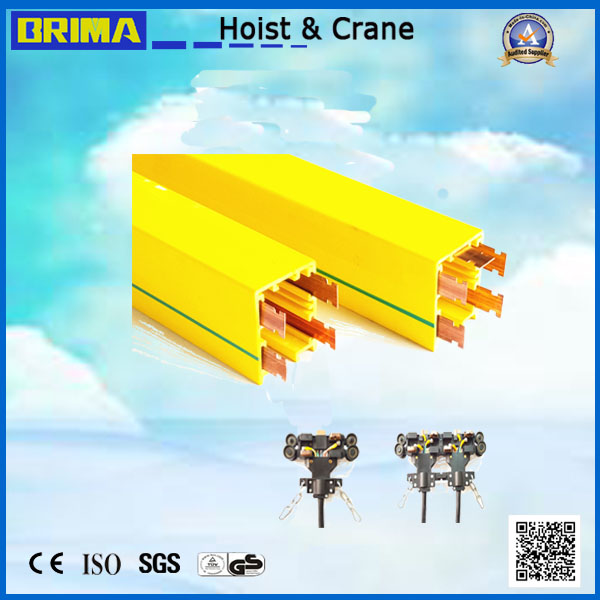Крановая токопроводящая система Закрытая силовая направляющая Тележка Шинная шина Токопроводящая шина